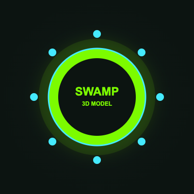 Rotating SWAMP 3D emblem